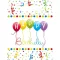 Happy Birthday Streamers ajándéktasak, ajándékzacskó 6 db-os