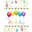 Happy Birthday Streamers ajándéktasak, ajándékzacskó 6 db-os