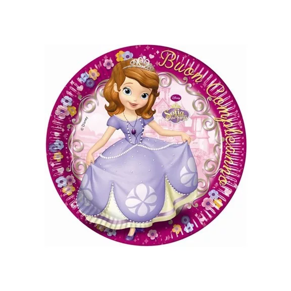 Disney Szófia First papírtányér 8 db-os 23 cm Disney Szófia First papírtányér 8 db-os 23 cm