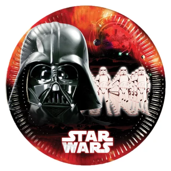 Star Wars Dark Force papírtányér 8 db-os 23 cm Star Wars Dark Force papírtányér 8 db-os 23 cm