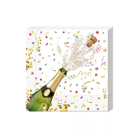 Csillogó ünneplés Sparkling Celebration szalvéta 20 db-os 33x33 cm Csillogó ünneplés Sparkling Celebration szalvéta 20 db-os 33x33 cm