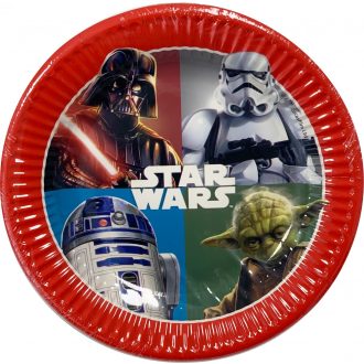 Star Wars Dark Force papírtányér 8 db-os 20 cm
