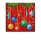 Karácsonyi Sparkling Balls szalvéta 20 db-os 33x33 cm