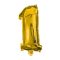 Arany Gold mini 1-es szám fólia lufi 33 cm
