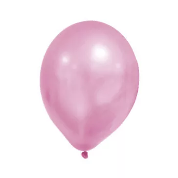 Metallic Pink Pastel léggömb, lufi 8 db-os