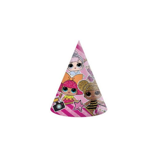 LOL Surprise Glitterati parti kalap, csákó 6 db-os
