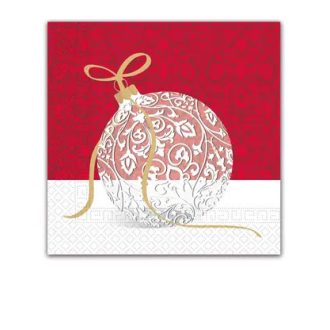 Karácsonyi Elegant Xmas Ball szalvéta 20 db-os 33x33 cm