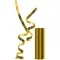 Arany Unicolour Metallic szerpentin