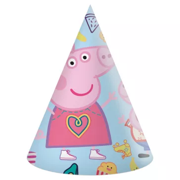 Peppa malac Messy Play parti kalap, csákó 6 db-os