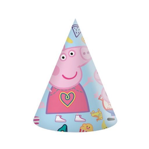 Peppa malac Messy Play parti kalap, csákó 6 db-os