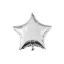 Ezüst csillag Silver fólia lufi 46 cm