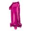 Rózsaszín Hot Pink 1-es szám fólia lufi 95 cm