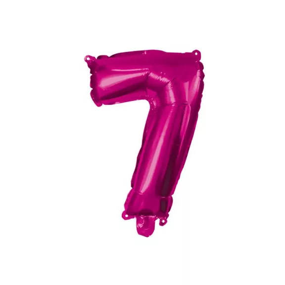 Rózsaszín Hot Pink 7-es szám fólia lufi 95 cm Rózsaszín Hot Pink 7-es szám fólia lufi 95 cm