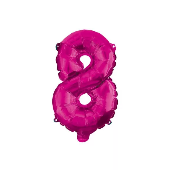 Rózsaszín Hot Pink 8-as szám fólia lufi 95 cm Rózsaszín Hot Pink 8-as szám fólia lufi 95 cm