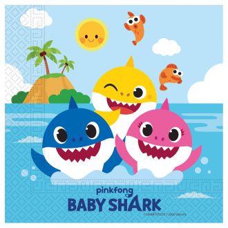 Baby Shark Fun in the Sun szalvéta 20 db-os 33x33 cm