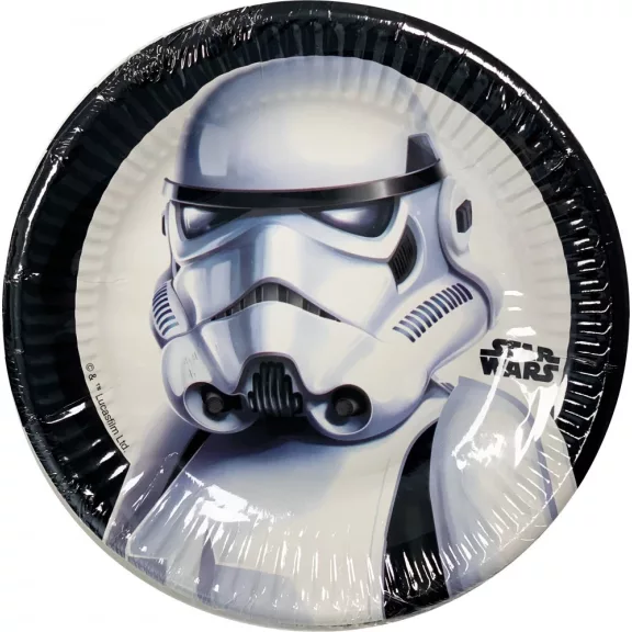 Star Wars Troopers papírtányér 8 db-os 20 cm Star Wars Troopers papírtányér 8 db-os 20 cm