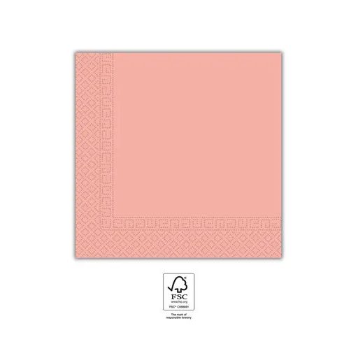 Rózsaszín Unicolour Pink szalvéta 20 db-os 33x33 cm FSC