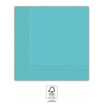 Kék Unicolour Light Blue szalvéta 20 db-os 33x33 cm FSC