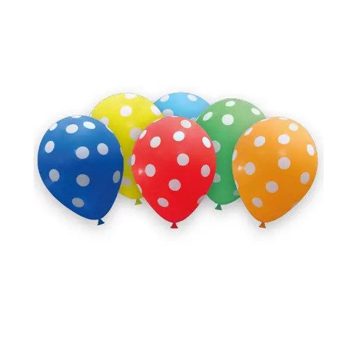 Colorful Dots, Színes léggömb, lufi 6 db-os