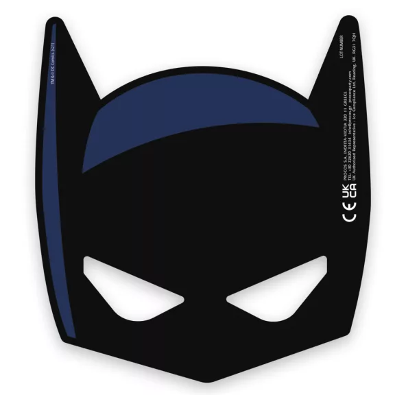 Batman Rogue Rage maszk, álarc 6 db-os FSC Batman Rogue Rage maszk, álarc 6 db-os FSC