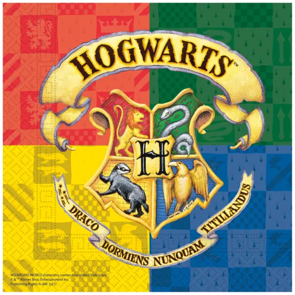 Harry Potter Hogwarts Houses szalvéta 20 db-os 33x33 cm FSC Harry Potter Hogwarts Houses szalvéta 20 db-os 33x33 cm FSC