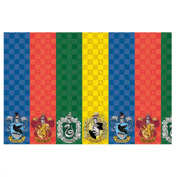 Harry Potter Hogwarts Houses papír asztalterítő 120x180 cm FSC Harry Potter Hogwarts Houses papír asztalterítő 120x180 cm FSC