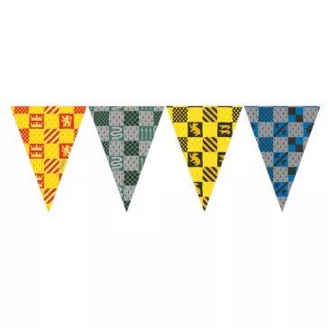 Harry Potter Hogwarts Houses zászlófüzér FSC 2,3 m