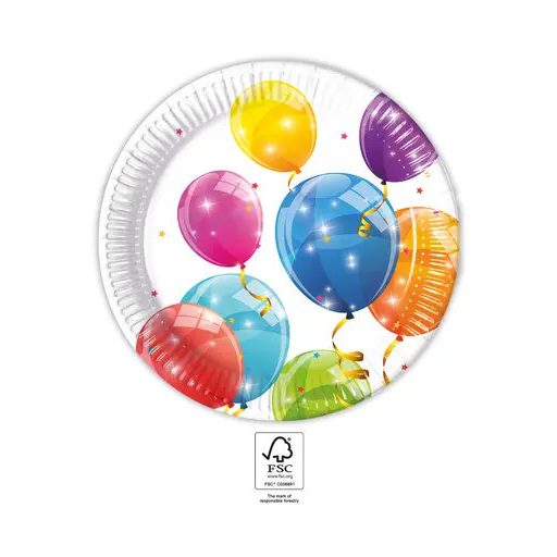 Lufis Sparkling papírtányér 8 db-os 23 cm FSC