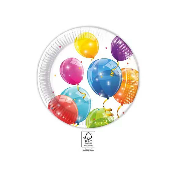 Lufis Sparkling papírtányér 8 db-os 23 cm FSC Lufis Sparkling papírtányér 8 db-os 23 cm FSC