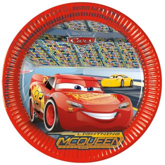 Disney Verdák Arena Race papírtányér 8 db-os 23 cm FSC