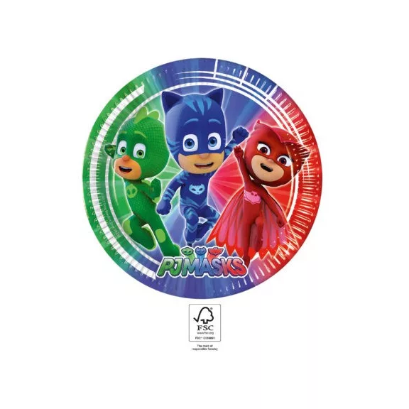 Pizsihősök Trio papírtányér 8 db-os 23 cm FSC