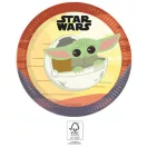 Star Wars The Mandalorian papírtányér 8 db-os 23 cm FSC