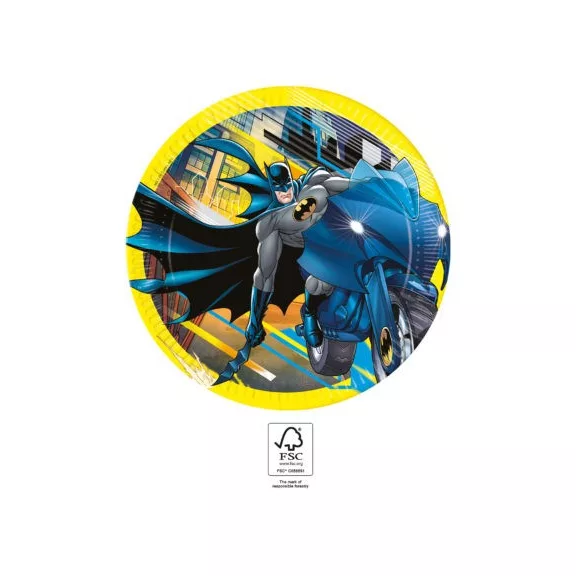 Batman Rogue Rage papírtányér 8 db-os 23 cm FSC