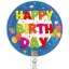 Happy Birthday Kokliko papírtányér 8 db-os 23 cm FSC