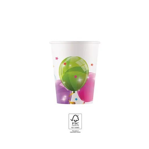 Lufis Sparkling papír pohár 8 db-os 200 ml FSC