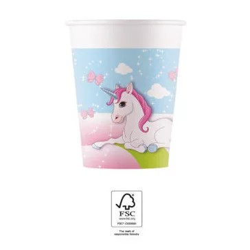 Unikornis Castle papír pohár 8 db-os 200 ml FSC