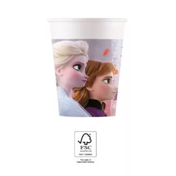 Disney Jégvarázs Leaf papír pohár 8 db-os 200 ml FSC