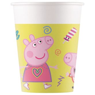 Peppa malac Messy Play papír pohár 8 db-os 200 ml FSC