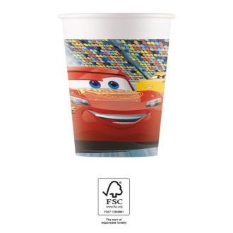 Disney Verdák Arena Race papír pohár 8 db-os 200 ml FSC