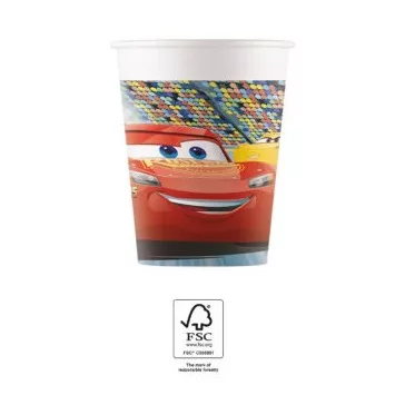 Disney Verdák Arena Race papír pohár 8 db-os 200 ml FSC