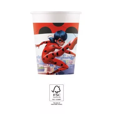   Katicabogár és Fekete macska kalandjai Hero papír pohár 8 db-os 200 ml FSC