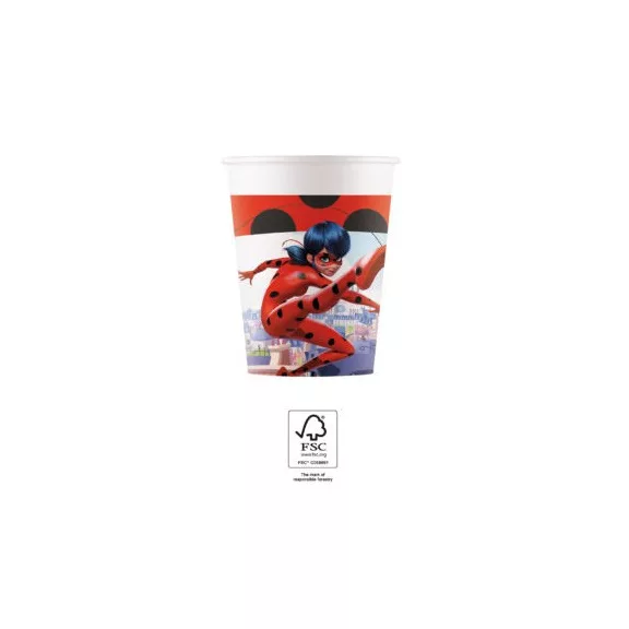Katicabogár és Fekete macska kalandjai Hero papír pohár 8 db-os 200 ml FSC
