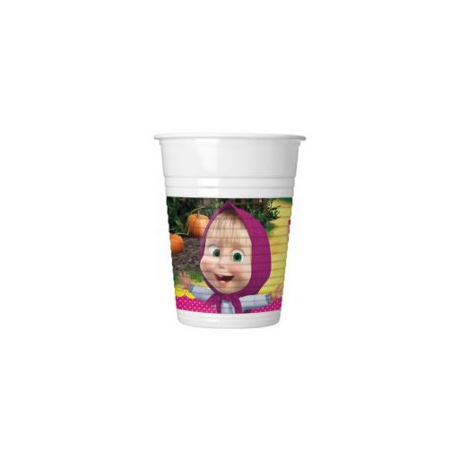 Mása és a medve Forest műanyag pohár 8 db-os 200 ml