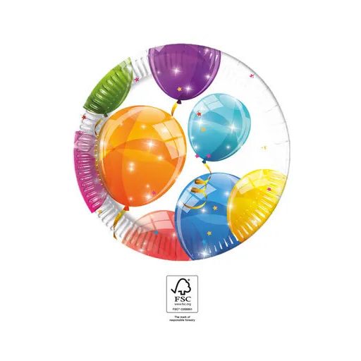 Lufis Sparkling papírtányér 8 db-os 20 cm FSC