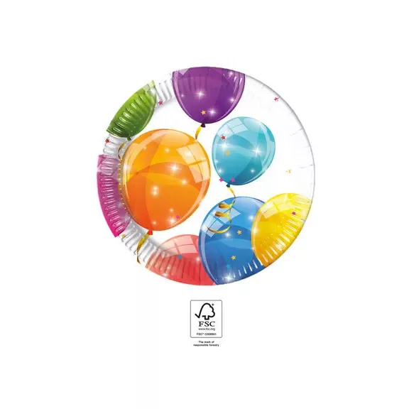 Lufis Sparkling papírtányér 8 db-os 20 cm FSC Lufis Sparkling papírtányér 8 db-os 20 cm FSC