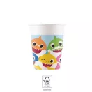 Baby Shark Fun in the Sun papír pohár 8 db-os 200 ml FSC Baby Shark Fun in the Sun papír pohár 8 db-os 200 ml FSC