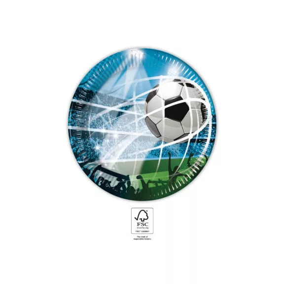 Focis Soccer Fans papírtányér 8 db-os 20 cm FSC
