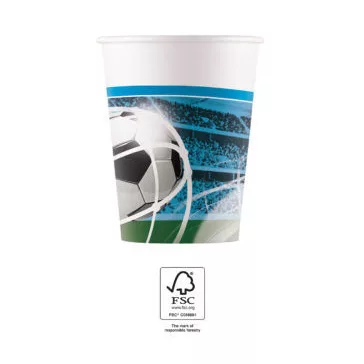 Focis Soccer Fans papír pohár 8 db-os 200 ml FSC