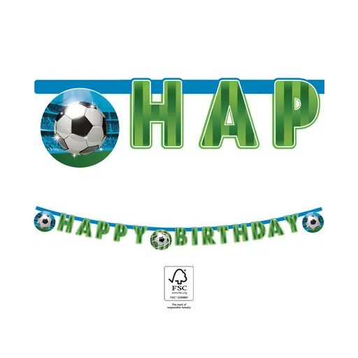 Focis Soccer Fans Happy Birthday felirat FSC 2 m