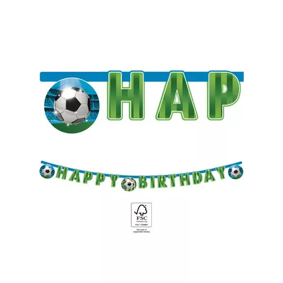 Focis Soccer Fans Happy Birthday felirat FSC 2 m Focis Soccer Fans Happy Birthday felirat FSC 2 m